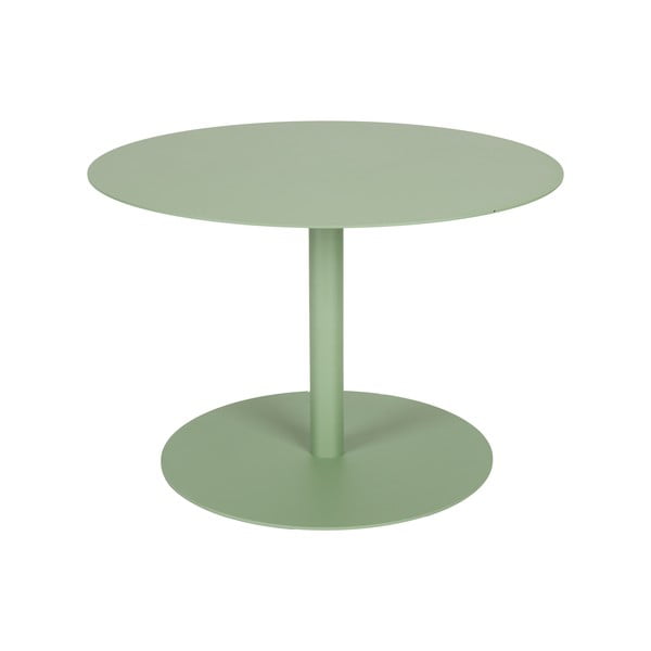 Tavolino da salotto rotondo color salvia in acciaio ø 60 cm Snow – Zuiver