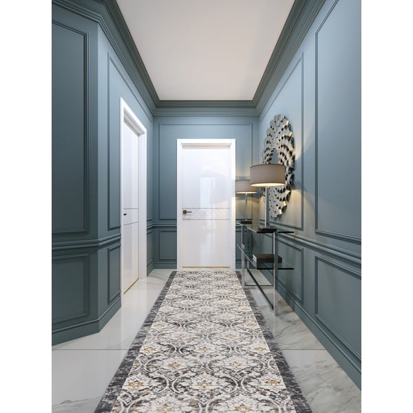 Passatoia grigio scuro/avorio 67x200 cm Soft Viskan – FD-image-1