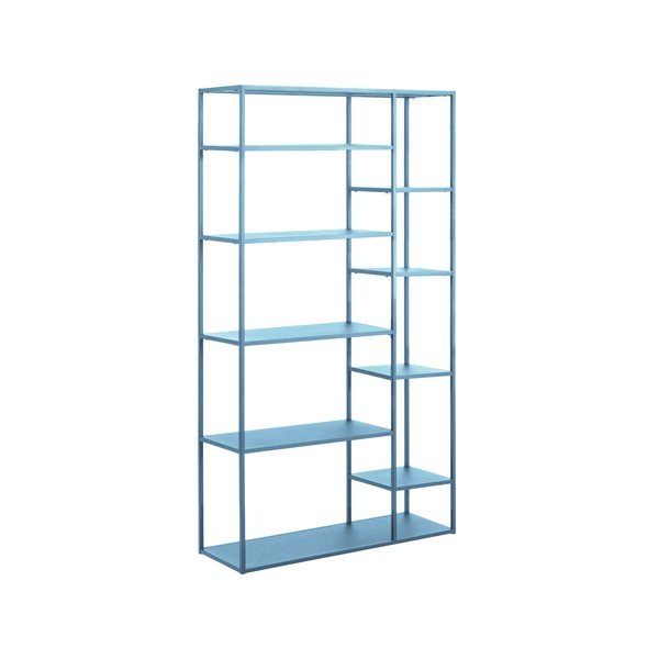 Libreria in metallo blu 120x188 cm Sisto - Støraa-image-1