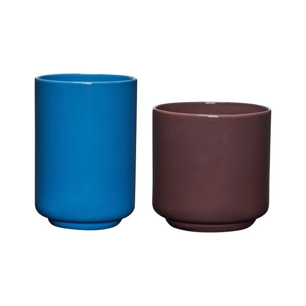 Set di coprivaso in gres 2 pz ø 20 cm Deux – Hübsch