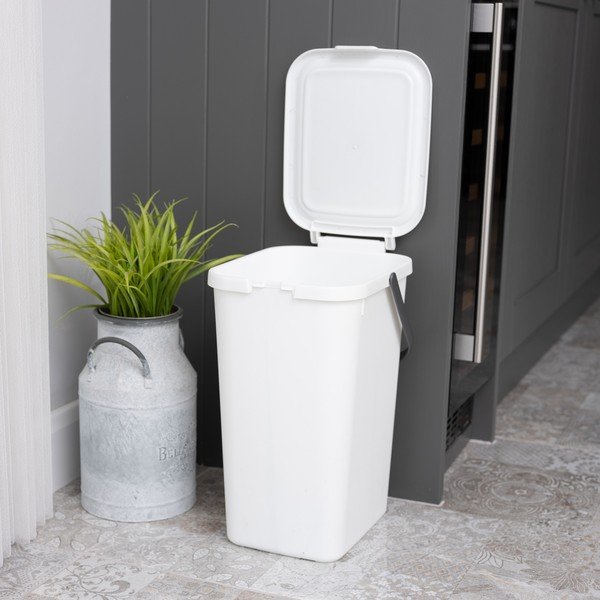 Bidone in plastica bianco 18 L Caddy - Addis-image-1