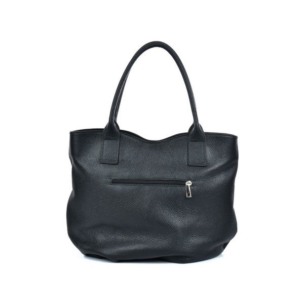 Černá kožená kabelka Mangotti Bags Adalina-image-3