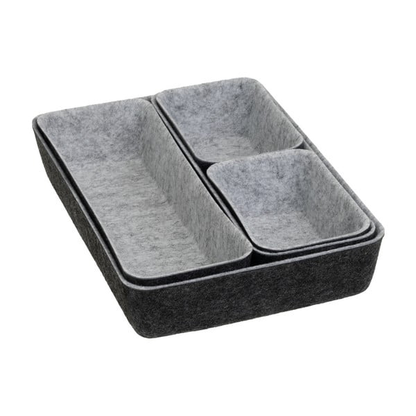 Set di organizer per cassetti in tessuto 5 pz – Casa Selección-image-1