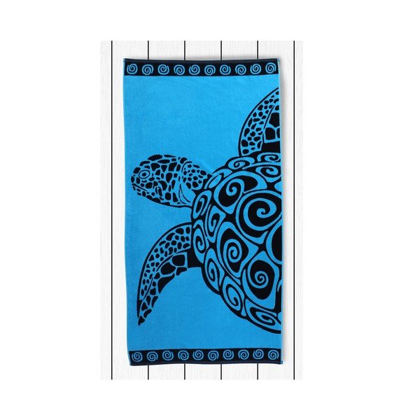 Telo da bagno Turchese Turtle, 90 x 180 cm - DecoKing-image-1