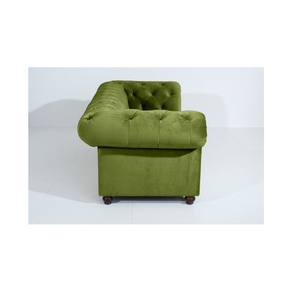 Divano Orleans Velvet verde, 216 cm - Max Winzer-image-3