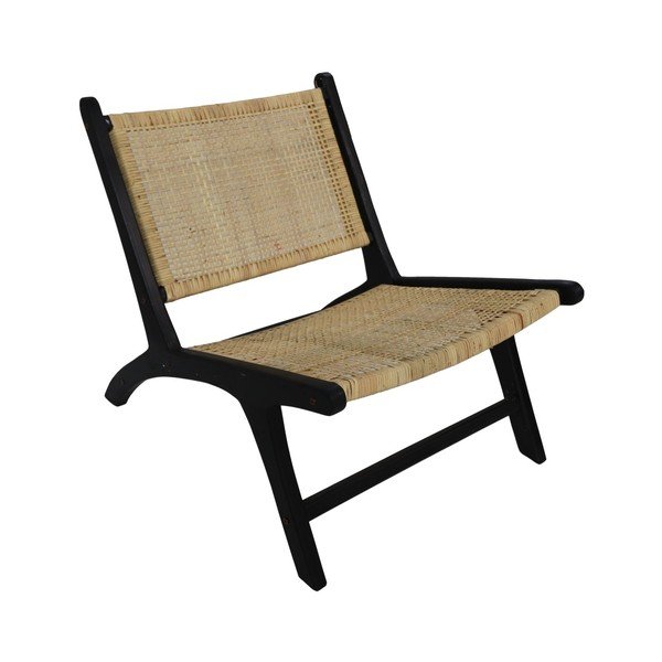 Poltrona in teak nero con intreccio - HSM collection-image-2