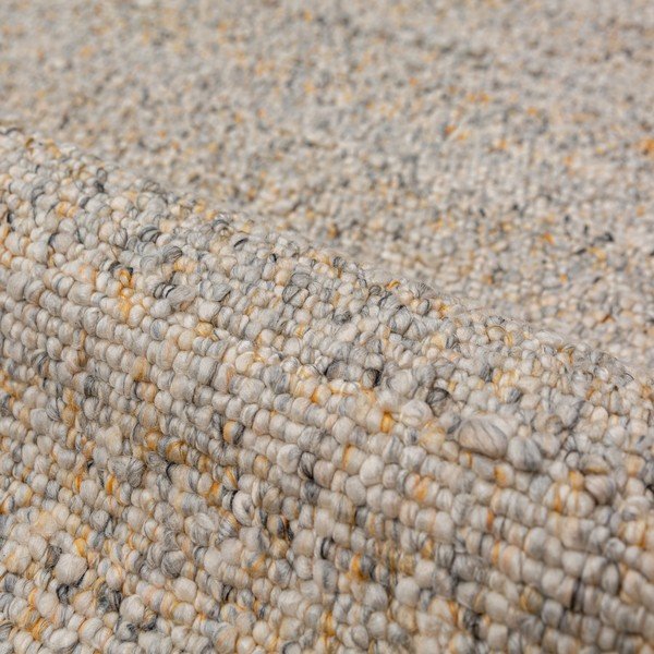 Tappeto giallo/grigio chiaro tessuto a mano 200x290 cm Finley – Flair Rugs-image-3