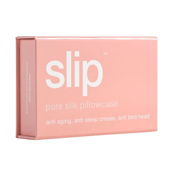 Federa per cuscino in seta 51x76 cm Pink – slip-image-4