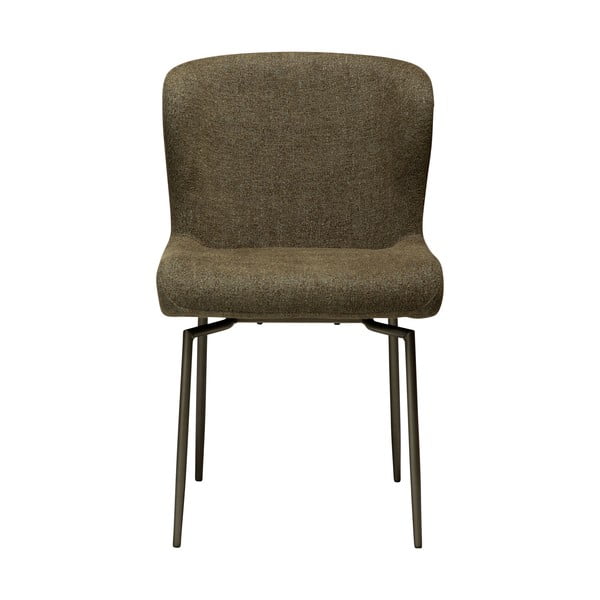 Sedia da pranzo color kaki in imbottito Glam – DAN-FORM Denmark-image-3