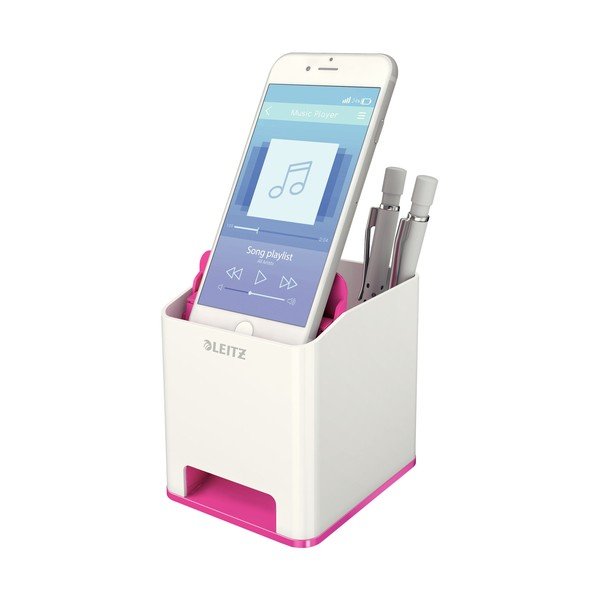 Portamatite bianco e rosa WOW - Leitz-image-2