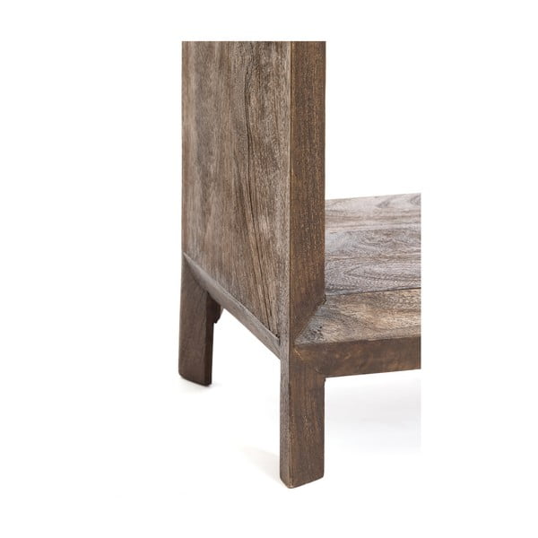 Libreria in legno di mango colore naturale 48x190 cm Sondrio - Light & Living-image-3