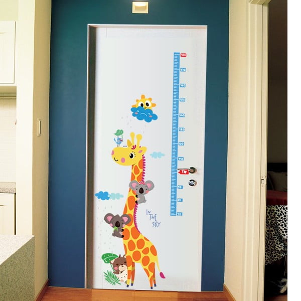 Adesivo per bambini - metro per porta o parete 60x120 cm Giraffe & Koalas - Ambiance-image-3