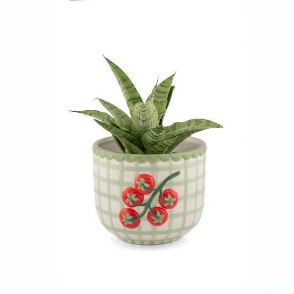 Coprivaso in porcellana ø 12 cm Tomato – Sass & Belle-image-1