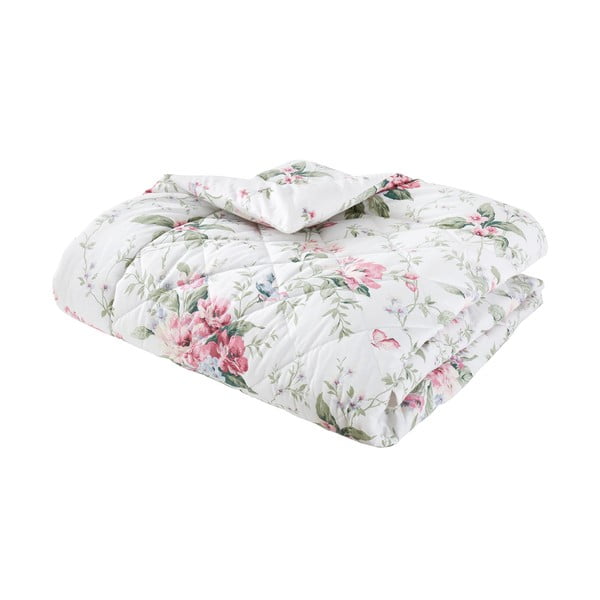 Copriletto color crema con rivestimento trapuntato 200x200 cm Bridgerton Penelope Floral – Catherine Lansfield