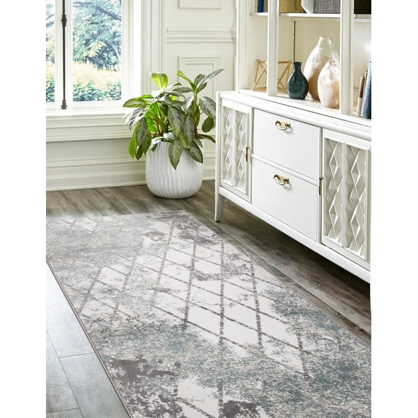 Passatoia blu polveroso 80x250 cm Sensi Gepi – FD-image-1