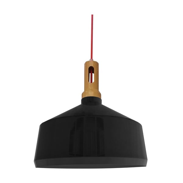 Lampada a sospensione nera con paralume in metallo ø 26 cm Robinson - Candellux Lighting