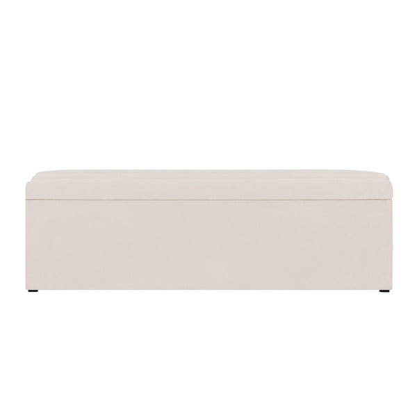 Krémově bílá lavice s úložným prostorem Cosmopolitan Design Los Angeles, šířka 140 cm-image-3