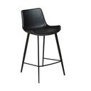 Sgabello da bar in similpelle nera Hype - DAN-FORM Denmark