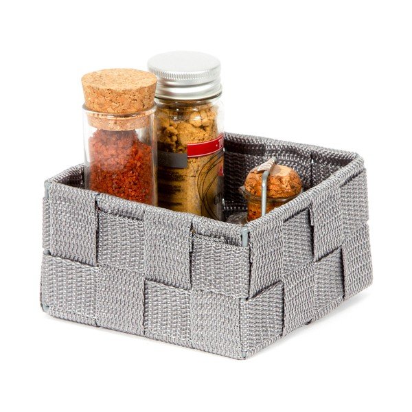 Organizzatore da bagno grigio , 12 x 12 cm Stan - Compactor-image-1