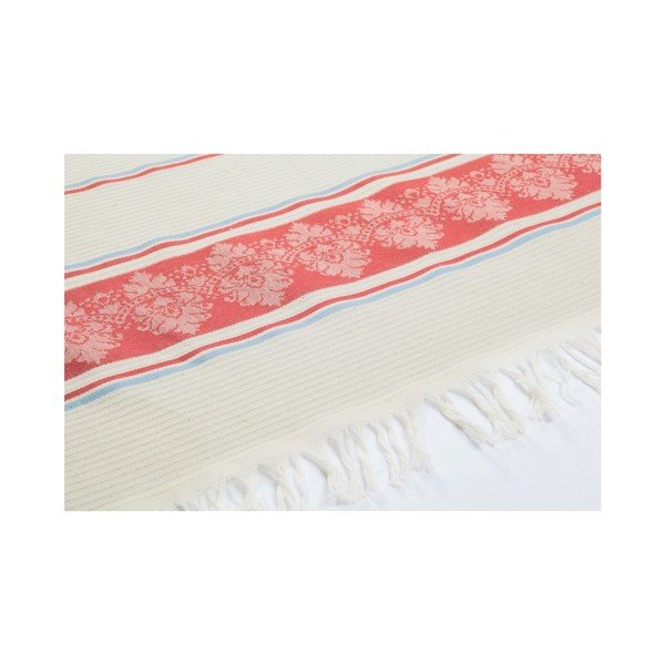 Červenobéžová hammam osuška Deco Bianca Loincloth Hatice Pink, 80 x 170 cm-image-3
