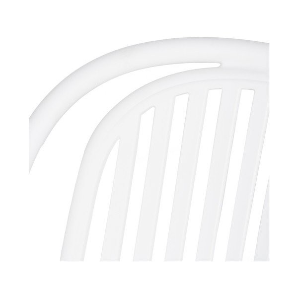 Sedia da pranzo bianca in plastica impilabile Alia – Ixia-image-3