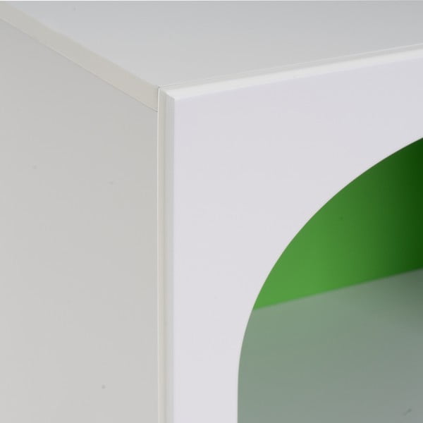 Libreria bianco-verde 40x100 cm - Casa Selección-image-3