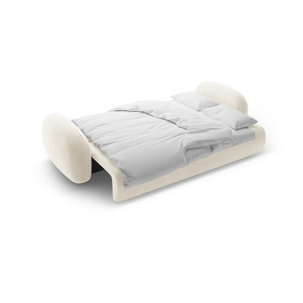Divano color crema allungabile/con contenitore con rivestimento in velluto 262 cm Tonale – Cosmopolitan Design-image-4