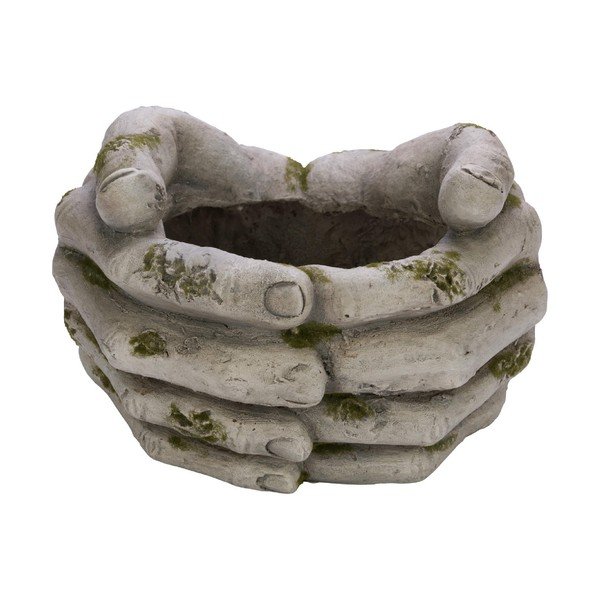 Mani grigie del vaso di fiori - Ego Dekor