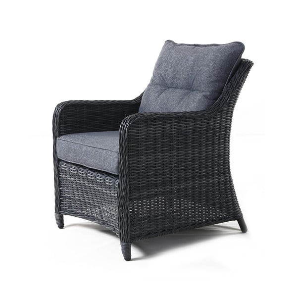 Set da giardino in rattan artificiale grigio per 7 persone San Diego - Rojaplast-image-3