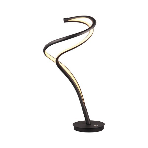 Lampada da tavolo a LED nera con paralume in metallo (altezza 56 cm) Nala - Trio Select-image-1