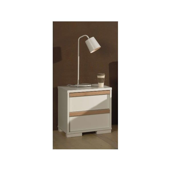 Comodino bianco per bambini London - Vipack-image-4