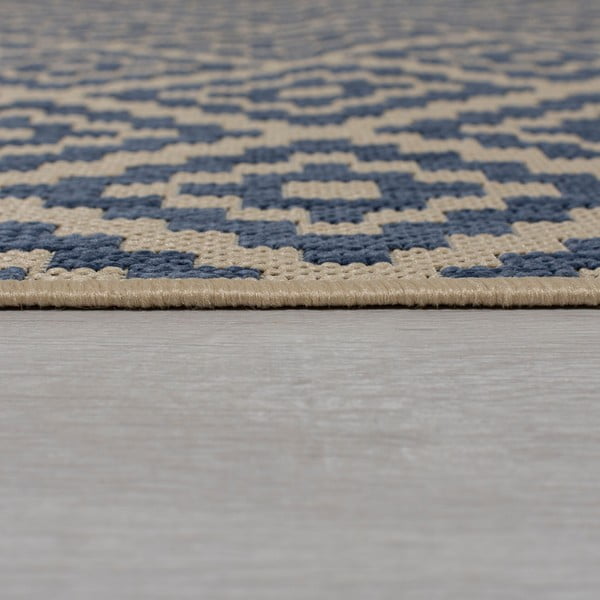 Tappeto da esterno blu/beige 66x230 cm Moretti - Flair Rugs-image-4