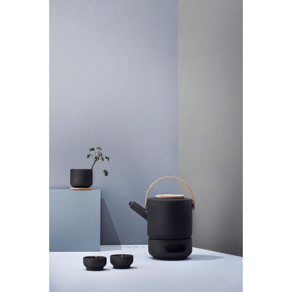 Teiera nera in gres 1,25 l Theo – Stelton-image-4