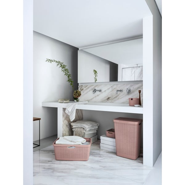 Cesto portabiancheria in plastica da 58 l Jute - Curver-image-1