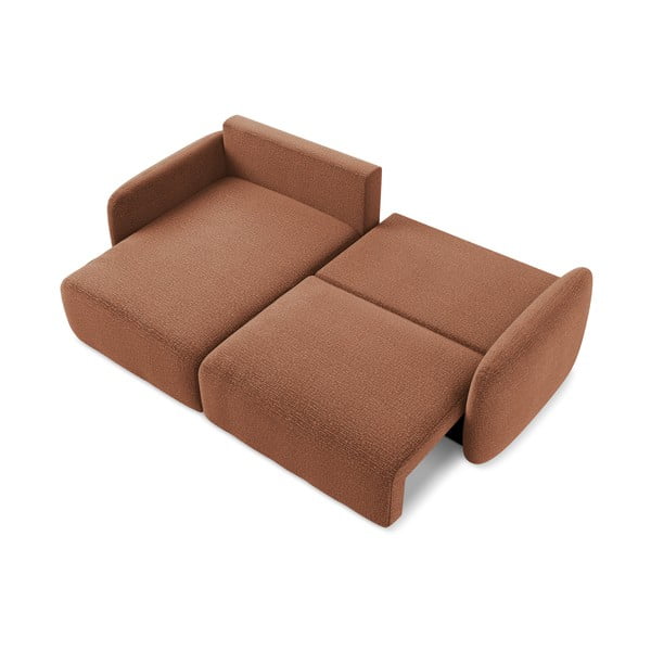 Divano angolare color mattone allungabile/con contenitore (con penisola a sinistra) Kalena – Makamii-image-4