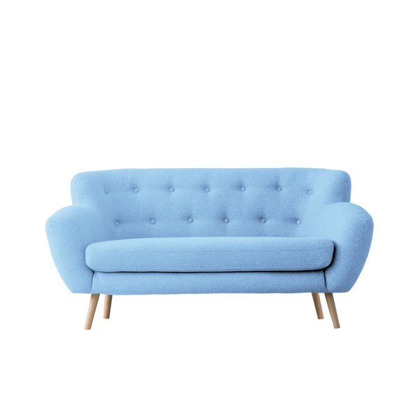 Světle modrá dvojmístná pohovka Kooko Home Pop