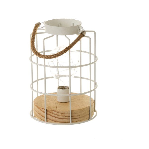 Lampada da tavolo bianca (altezza 20,5 cm) - Casa Selección