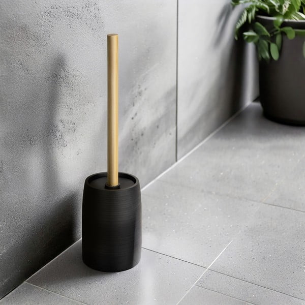 Scopino WC nero opaco in poliresina Altavalle – Wenko-image-1