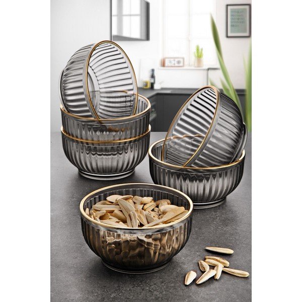 Set di 6 ciotole da 0,25 l Fume - Hermia-image-1