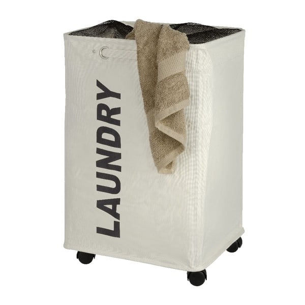 Cesto portabiancheria Quadro beige, 79,2 l Corno - Wenko-image-2