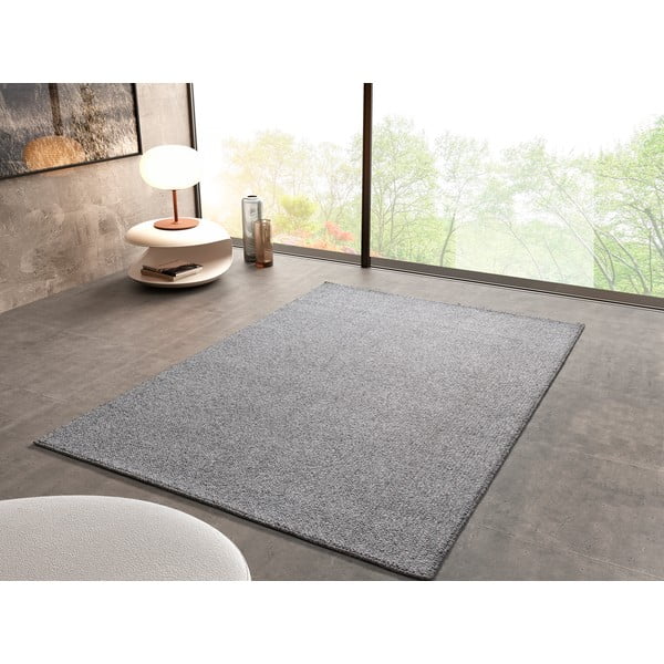 Tappeto grigio chiaro 200x290 cm Petra Liso - Universal-image-2