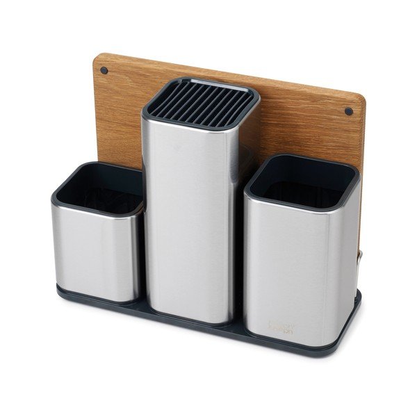 Organizer da cucina in acciaio inox con lavagna di raccolta - Joseph Joseph