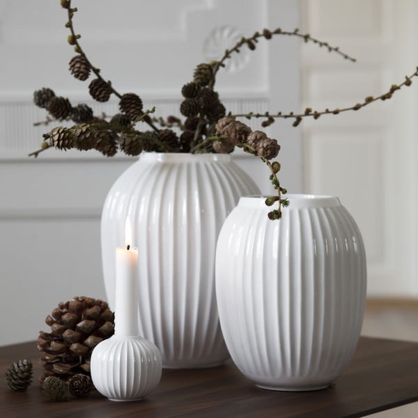 Vaso in ceramica bianca Hammershøi - Kähler Design-image-1