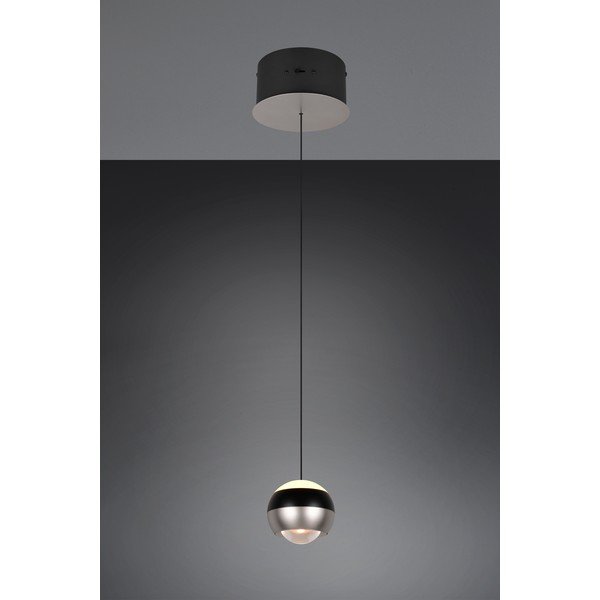 Lampadario LED nero e argentato ø 15,5 cm Orbit – Trio Select-image-4
