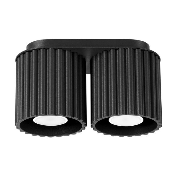 Faretto nero in metallo 10x21 cm Zora – Sollux
