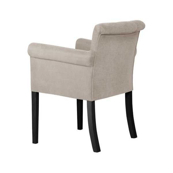 Sedia bianca con gambe in faggio nero Flacon - Ted Lapidus Maison-image-3