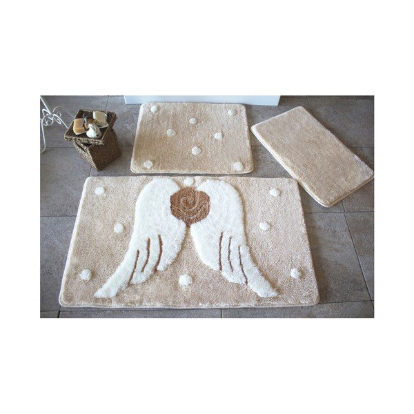 Set di 3 tappeti da bagno Angels - Foutastic