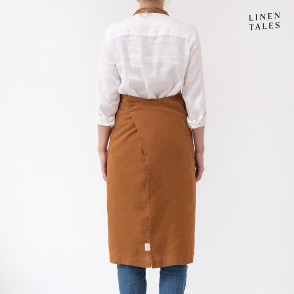 Grembiule in lino Hazelnut - Linen Tales-image-2