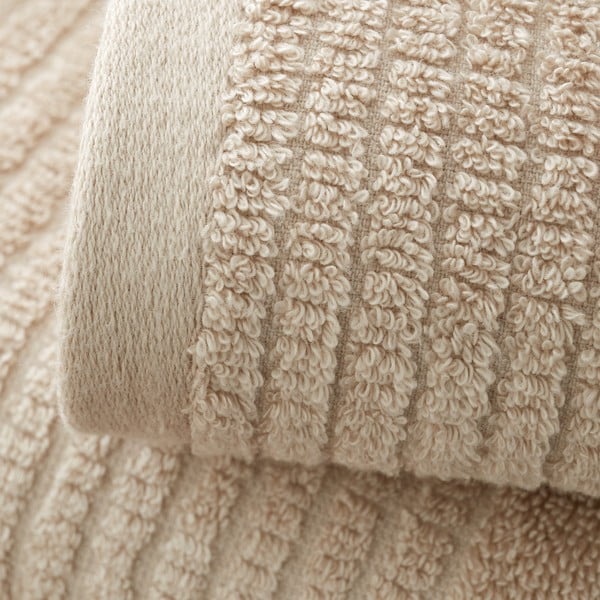 Asciugamano in cotone beige 90x140 cm - Bianca-image-2