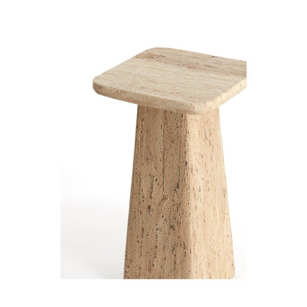 Tavolino con piano in pietra 30x30 cm Kepami - Light & Living-image-4